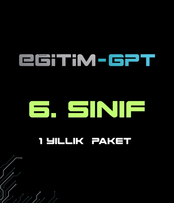 EğitimGPT 6.SINIF 12 AYLIK PAKET