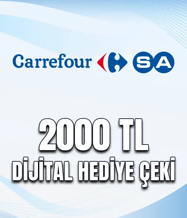 2000 TL Dijital Hediye Çeki
