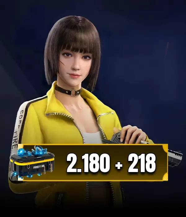 BR  Free Fire 2180 + 218 Elmas