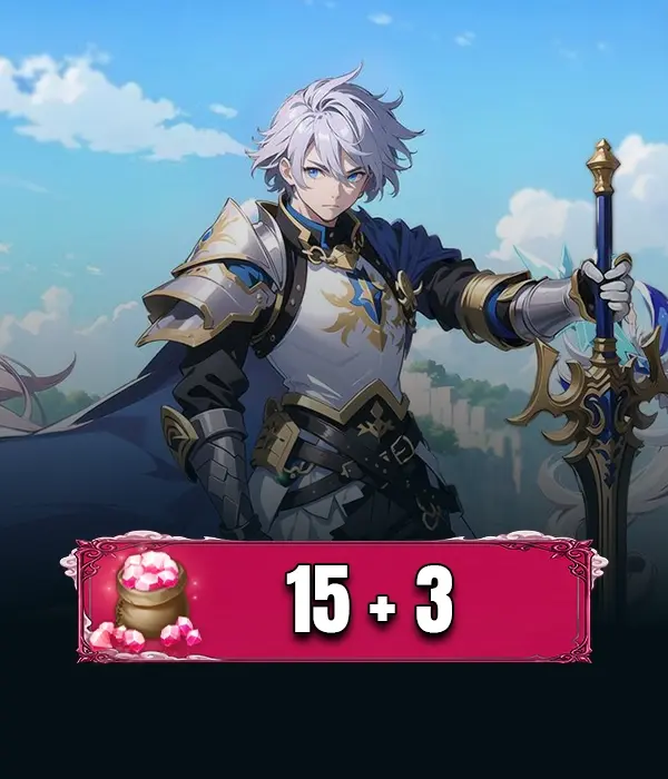 15 Ruby +  3 Ruby