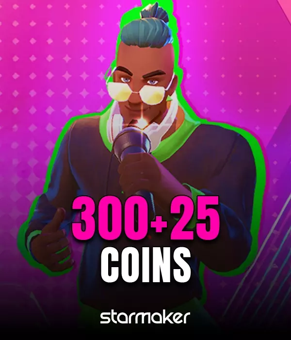 300 Coins + 25 Bonus