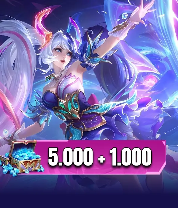 Mobile Legends Bang Bang 5000 + 1000 Elmas