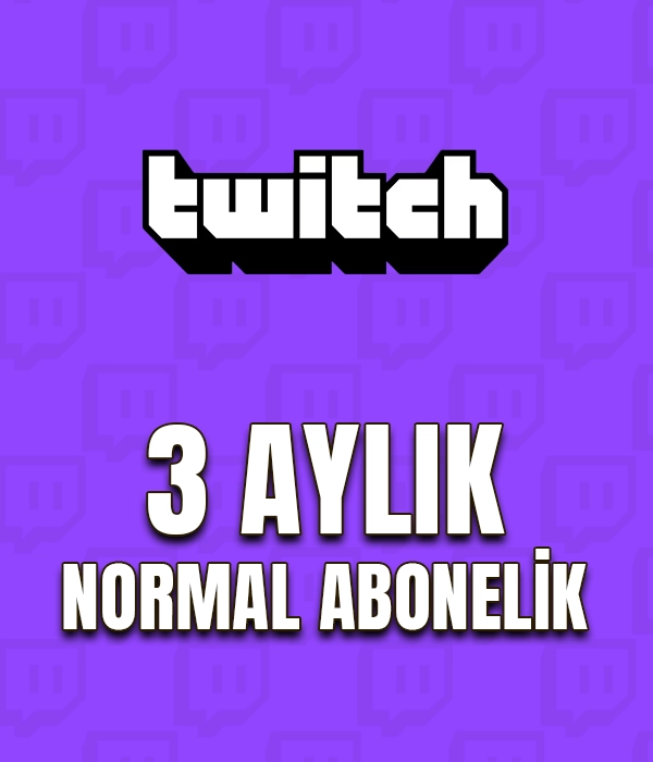 Twitch 3 Aylık Normal Abonelik