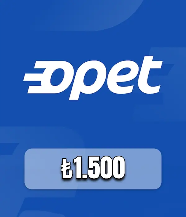 Opet Akaryakıt Çeki 1500 TL